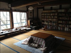 丸木夫妻がアトリエ兼書斎に使用していた｢小高文庫｣
