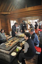 海の幸いっぱいのバーベキュー