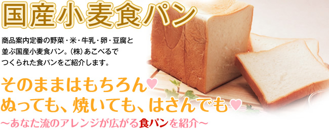 国産小麦食パン そのままはもちろん ぬっても、焼いても、はさんでも 〜あなた流のアレンジが広がる食パンを紹介〜