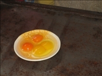 飼料用米を給餌した鶏の卵は黄身が白くなります