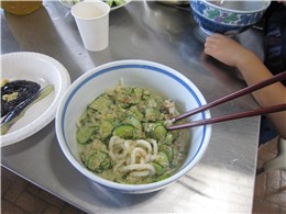 味噌冷やしうどん！ 力作です