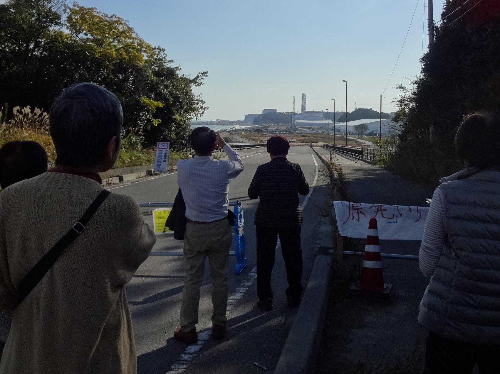中央の棟周辺が福島第二原子力発電所