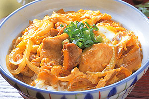 地鶏の親子丼の写真