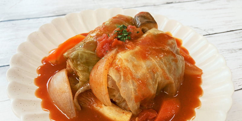 ゴロゴロ野菜とロールキャベツ