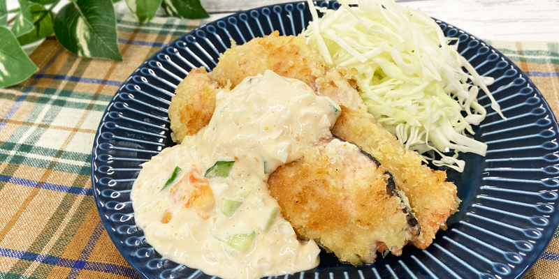 鮭フライのオーロラタルタル