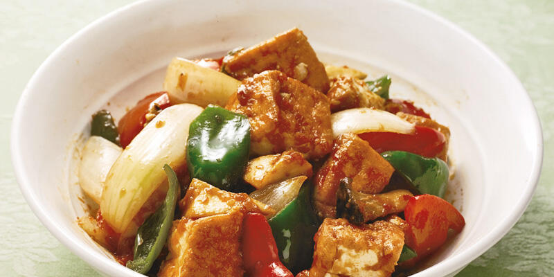 そふと生揚げの酢豚風