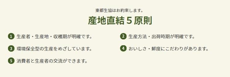 産地直結5原則