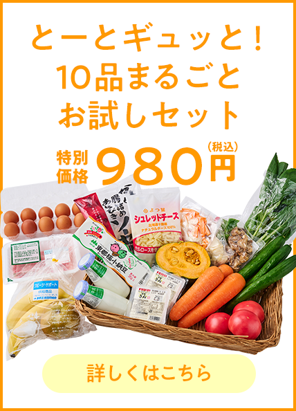 とーとギュッと！10品まるごとお試しセット 980円（税込）