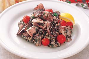 子持ちやりいかの香味炒めの写真