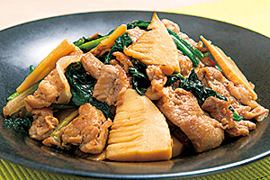 豚肉とたけのこのオイスター炒めの写真