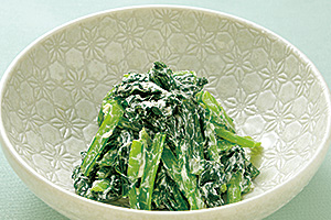 小松菜のわさび和えの写真