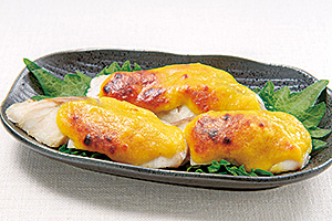 白身魚の黄身味噌焼きの写真