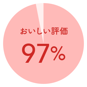 おいしい評価:97%