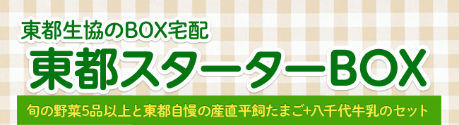 東都生協のBOX宅配「東都スターターBOX」旬の野菜5品以上と東都自慢の産直平飼たまご+八千代牛乳のセット